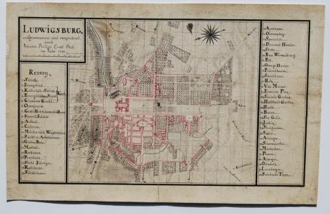 Stadtarchiv Ludwigsburg - Stollscher Plan 1781 Stadtarchiv Ludwigsburg - Stollscher Plan 1781