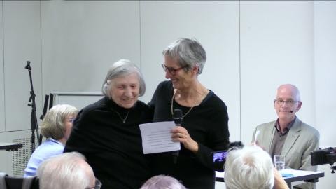 Marga Weiss und Regina Boger bei der Veranstaltung LudwigsbürgerInnen 2019