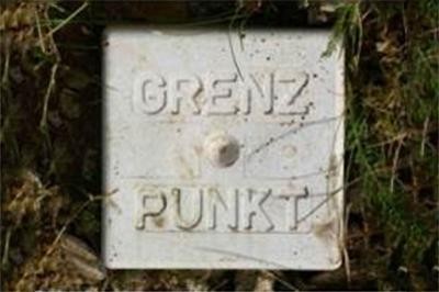 Foto von einem Grenzpunkt