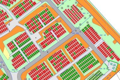 Plan vom Friedhofskataster