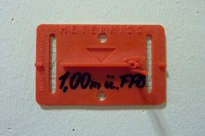 Foto von einem Meterriss Foto von einem Meterriss