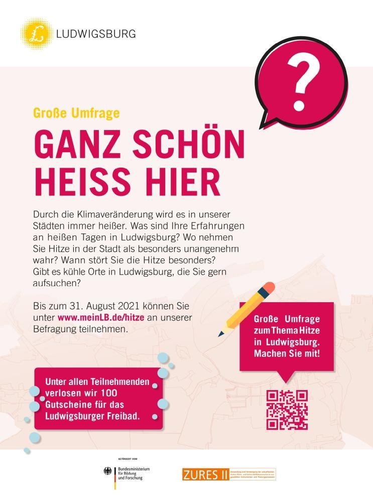 Umfrage Hitze in Ludwigsburg Umfrage Hitze in Ludwigsburg auf dem städtischen Beteiligungsportal meinLB