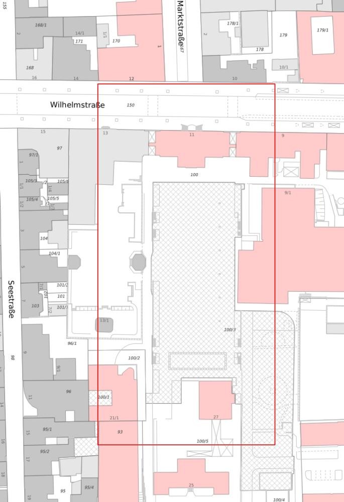 Stadtplanausschnitt mit Fluggebiet zum Drohnenflug im Bereich des Rathaushofs am 02+05+12.10.2026 Stadtplanausschnitt mit Fluggebiet zum Drohnenflug im Bereich des Rathaushofs am 02+05+12.10.2026