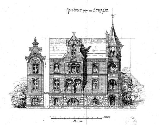 historische Zeichnung etwa 1900