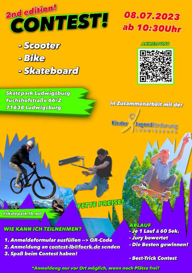 Contest - 2nd Edition: Scooter, Bike, Skateboard
