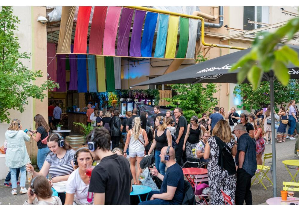 Silent Disco auf dem Franck-Areal