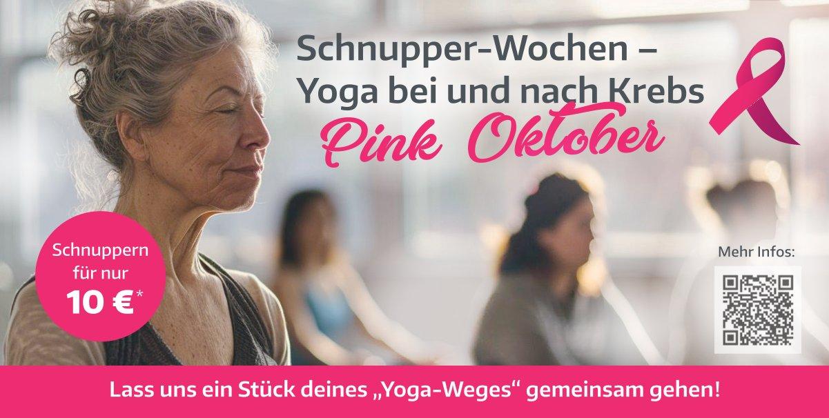 Werbeflyer Yoga bei Krebs