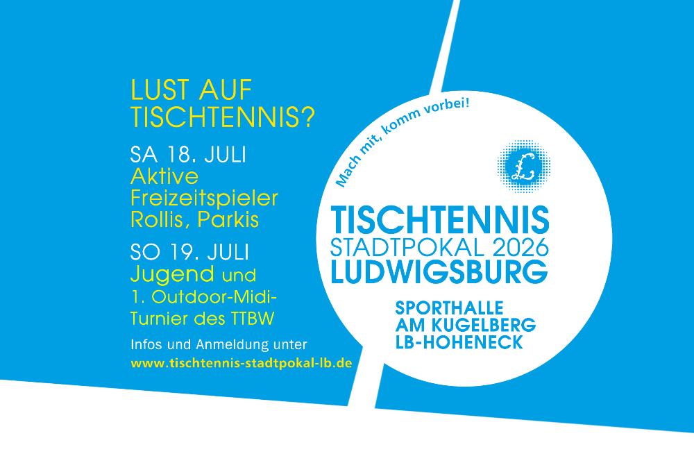 Tischtennis Stadtpokal Ludwigsburg 2026