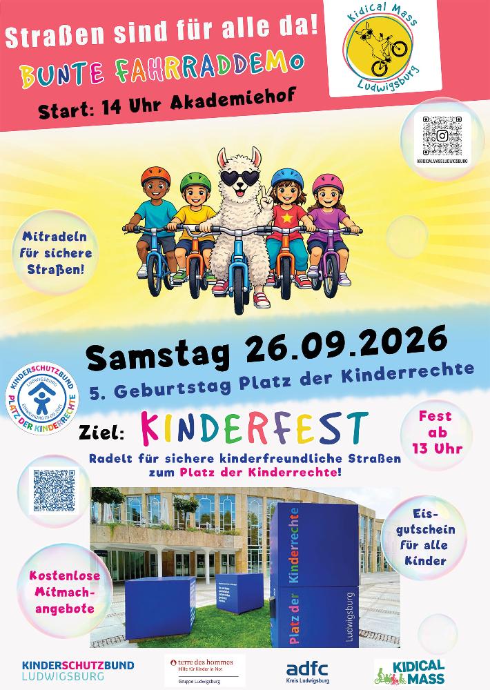 Kidical Mass/ 5. Geburtstag Platz der Kinderrechte