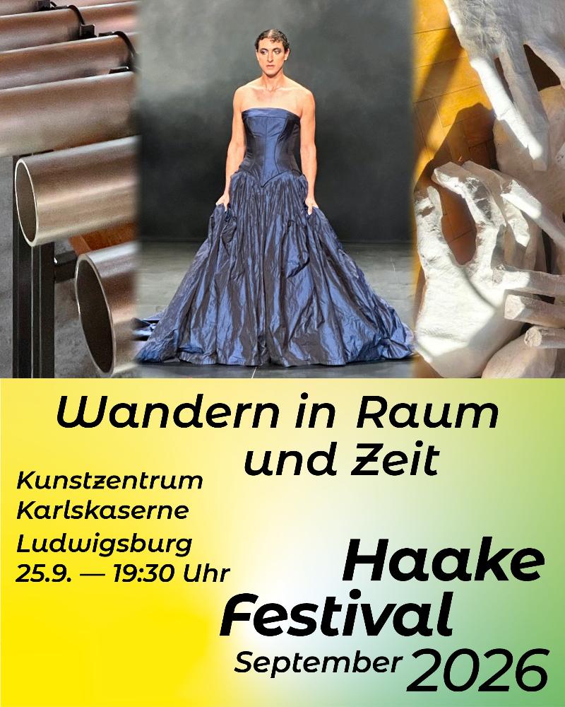 Plakat für Wandern in Raum und Zeit der Haake Stiftung