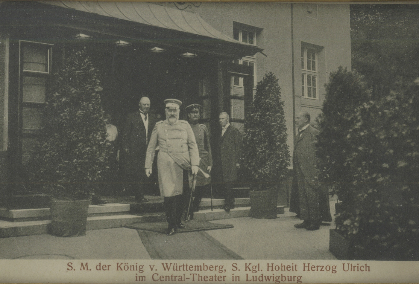 Die Eröffnung des Central kinos 1913 mit dem damaligen König von Württemberg