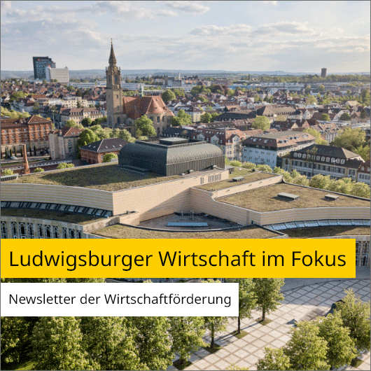 Ludwigsburger Wirtschaft im Fokus Wirtschaft im Fokus auf einem Laptop