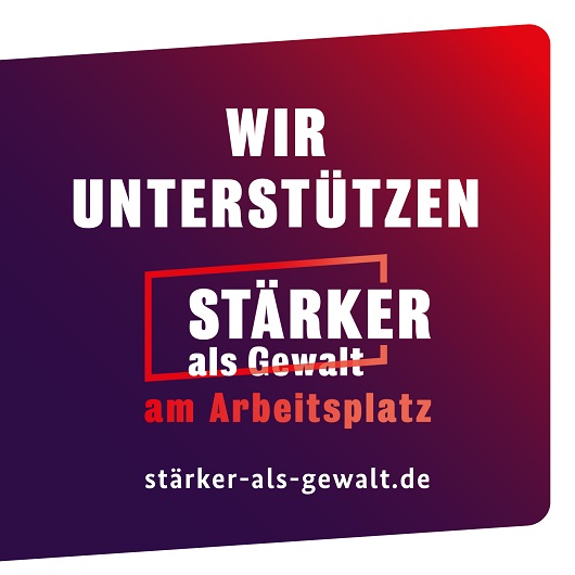 Logo zur Initiative "Stärker als Gewalt" Logo zur Initiative "Stärker als Gewalt"