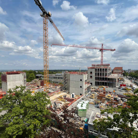 Blick auf die Baustelle, weitere Infos im Baustellen-Tagebuch 