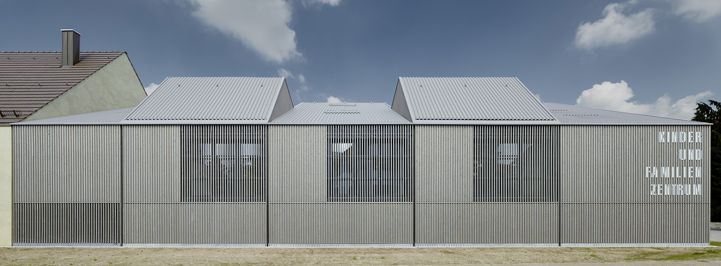 Kinderbetreuungsbauten in Ludwigsburg Aussenansicht Kinder und Familienzentrum Poppenweiler