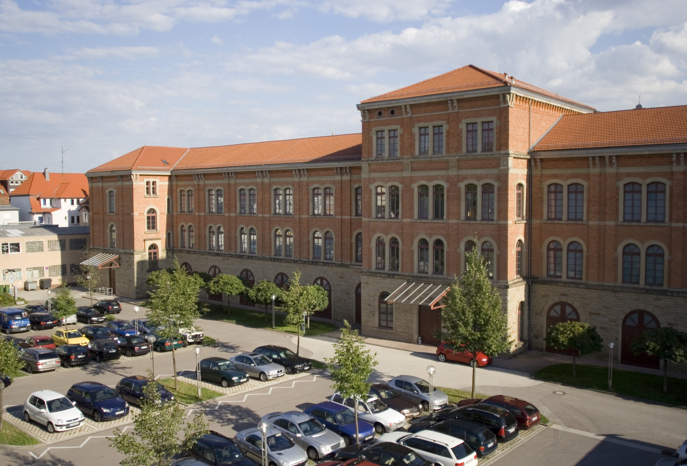 Blick auf das Magazingebäude des Staatsarchives Ludwigsburg