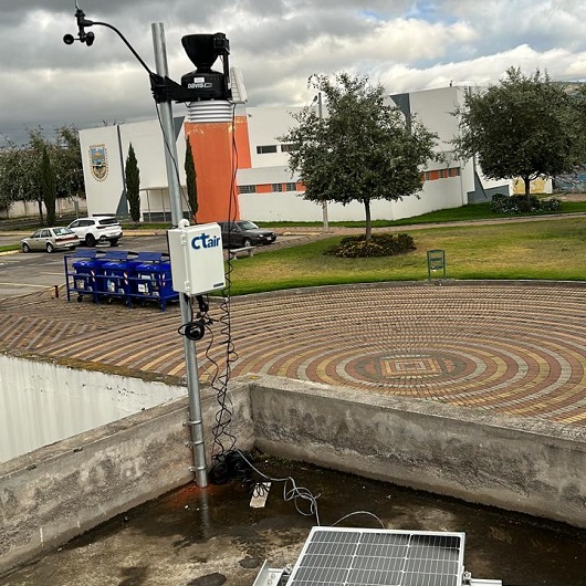 Solarbetriebene Messstation für Luftqualität