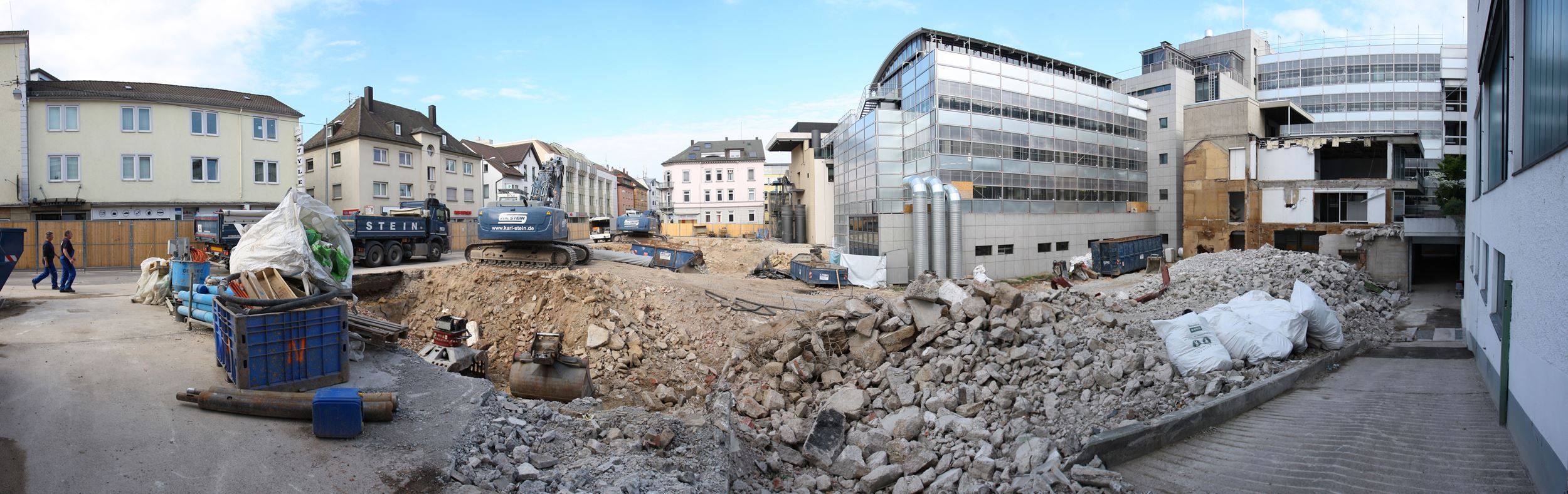 Baustelle neue Tiefgarage Regele Areal, Foto Kreissparkasse