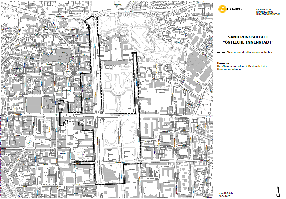 Angrenzungsplan "Östliche Innenstadt"