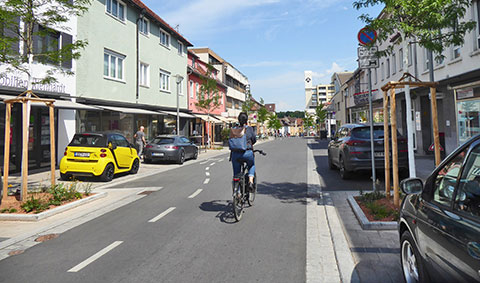 Körnerstraße nachher: Höhe Ludwigsburger Kreiszeitung