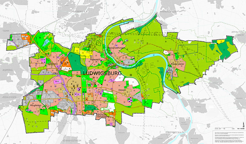 Flächennutzungsplan Stadtgebiet Ludwigsburg Flächennutzungsplan Stadtgebiet Ludwigsburg