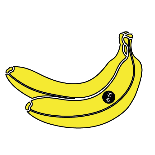Illustration zweier Bananen