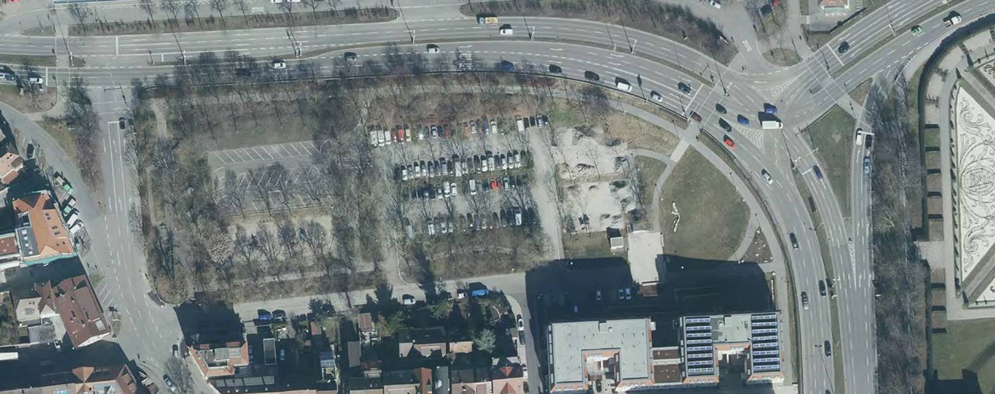Luftbild aktueller Zustand Walckerpark. Foto: Stadt Ludwigsburg