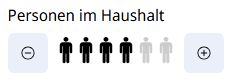 Angabe Anzahl Personen im Haushalt