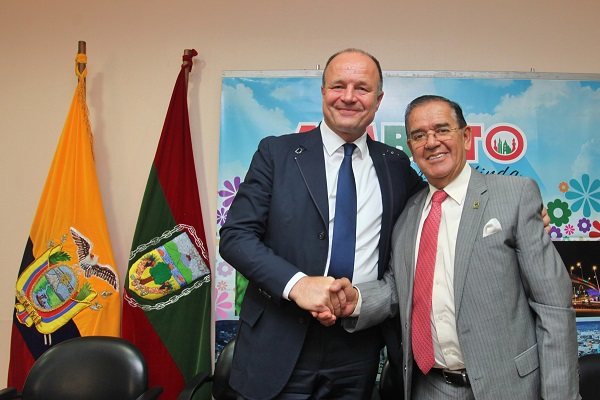  Oberbürgermeister Werner Spec mit Bürgermeister Luis Amoroso, 2017