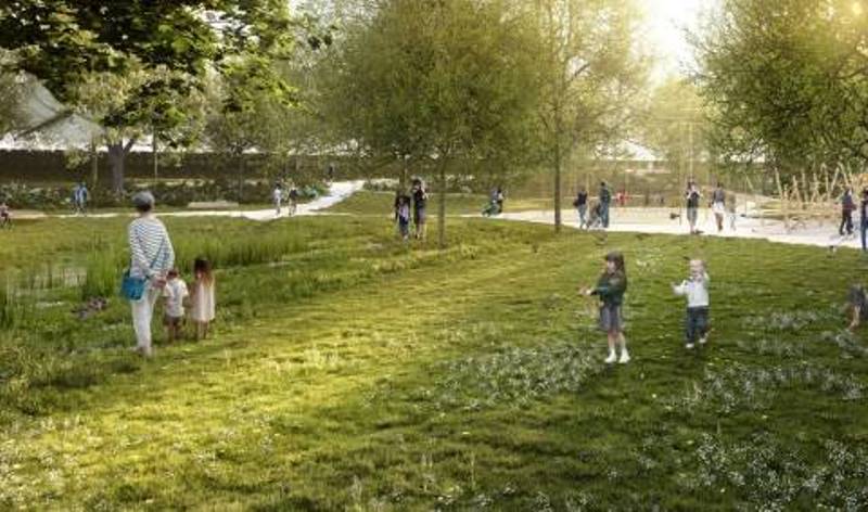 Visualisierung Walckerpark. Foto: Koeber Landschaftsarchitektur GmbH Visualisierung Walckerpark. Foto: Koeber Landschaftsarchitektur GmbH