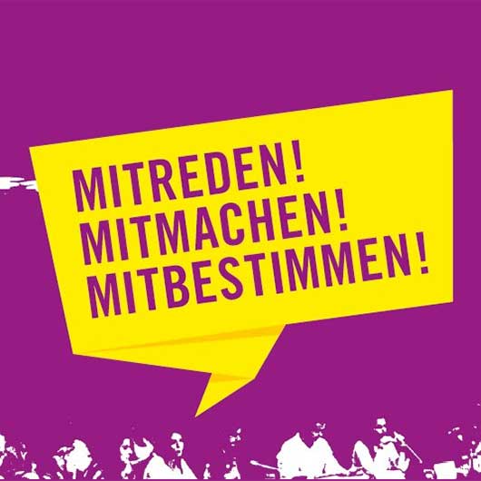 Mitreden! Mitmachen! Mitbestimmen! ist das Motto der Kinder- und Jugendbeteiligung Ludwigsburg