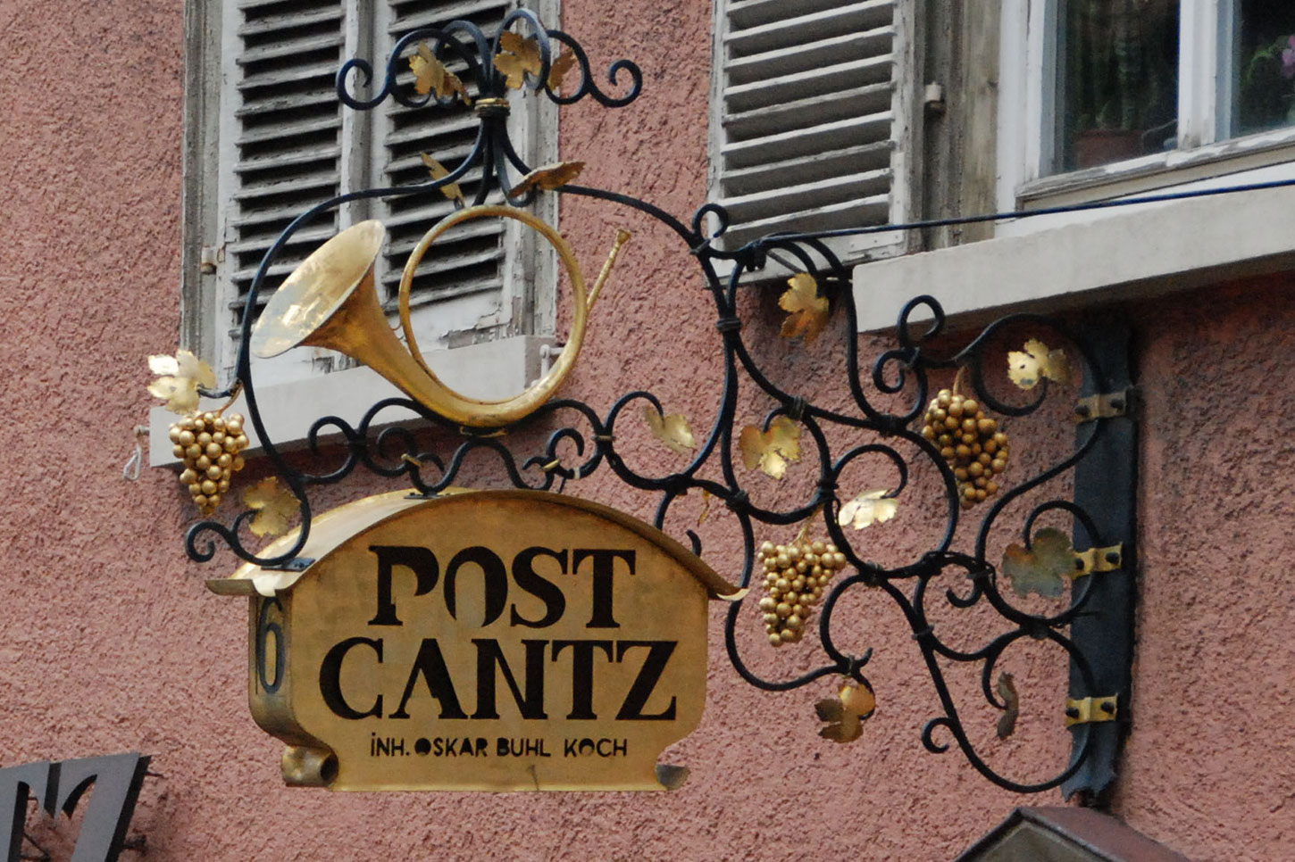 Post Cantz Werbeschild