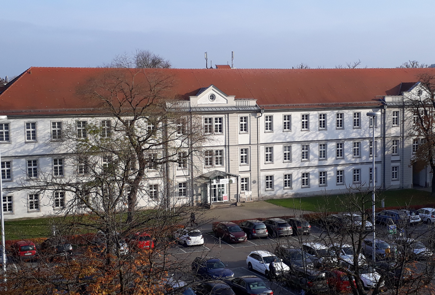 Blick auf das Arsenalgebäude des Staatsarchives Ludwigsburg
