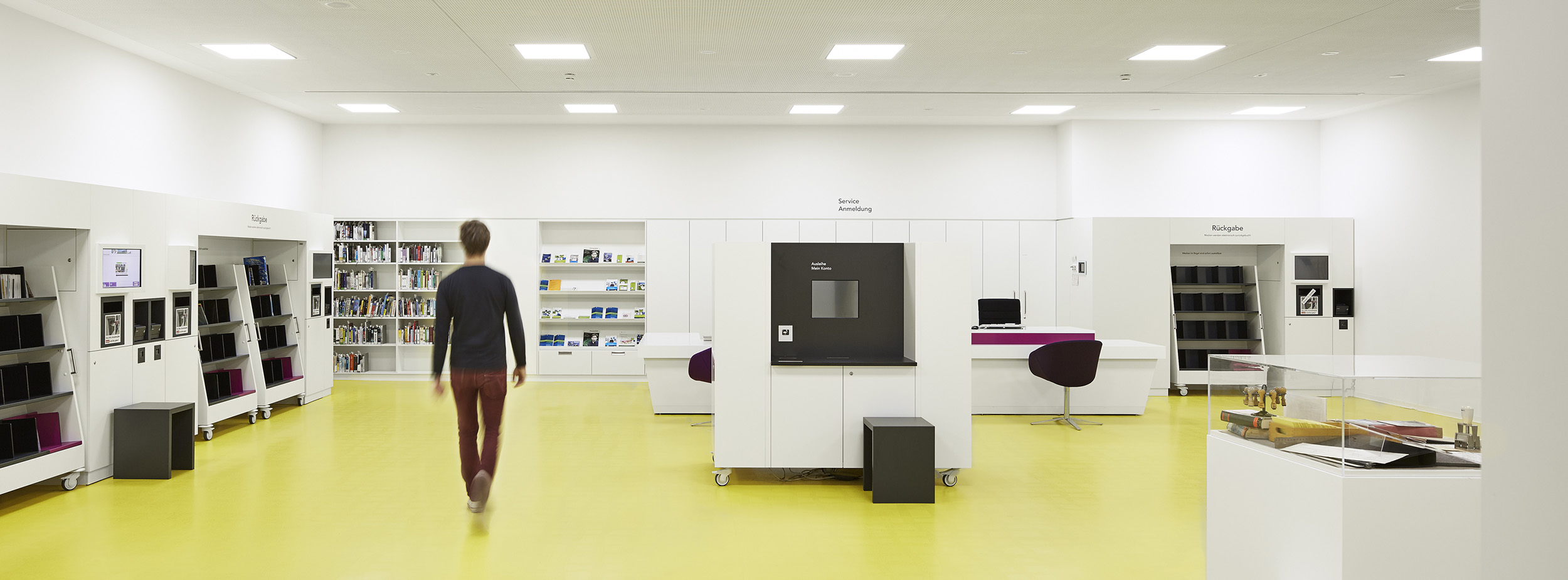 Innenansicht Stadtbibliothek im Kulturzentrum
