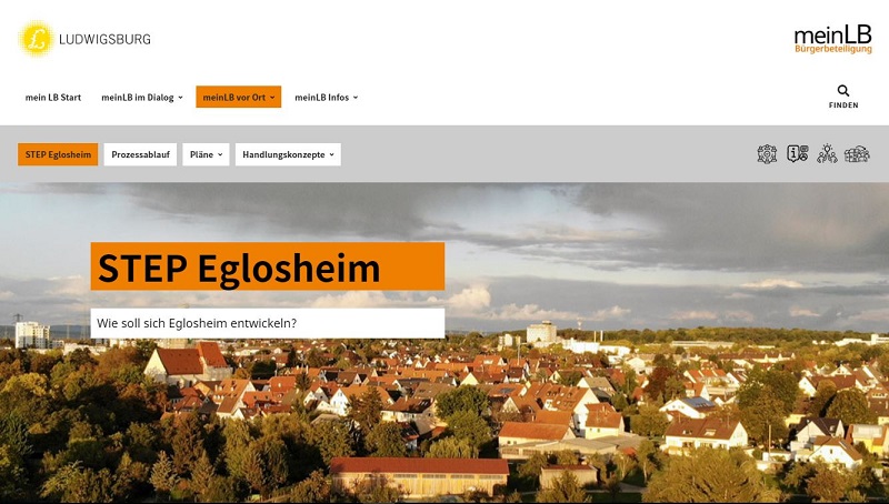 Startseite Eglosheim auf Ludwigsburger Bürgerbeteiligungsplattform