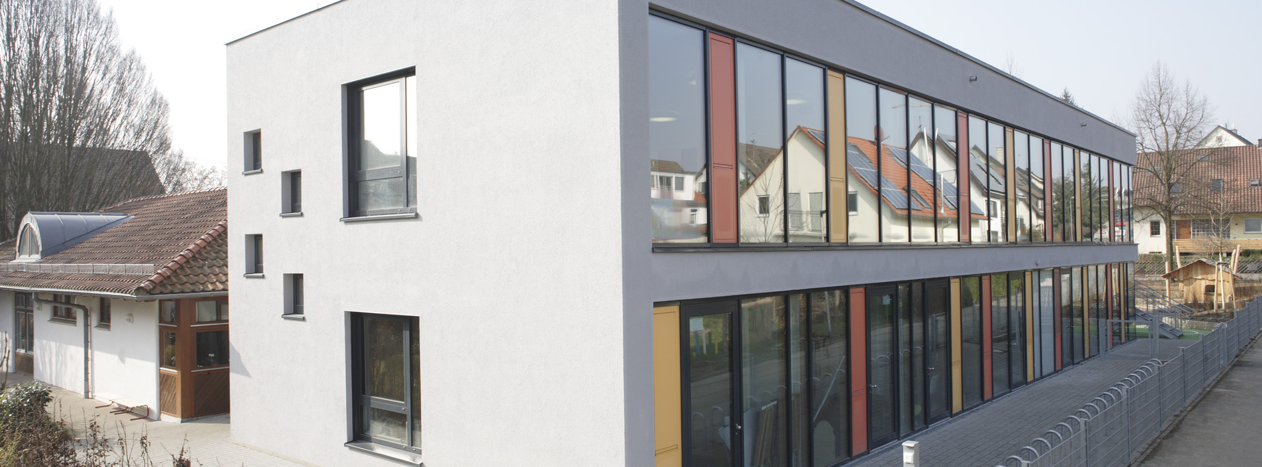 Kindertageseinrichtung Bäderwiesen Ludwigsburg Außenansicht Kindertageseinrichtung Bäderwiesen