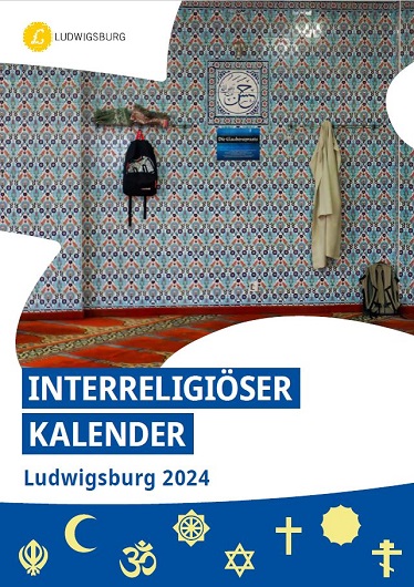 Deckblatt vom interreligiösen Kalender der Stadt Ludwigsburg 2022