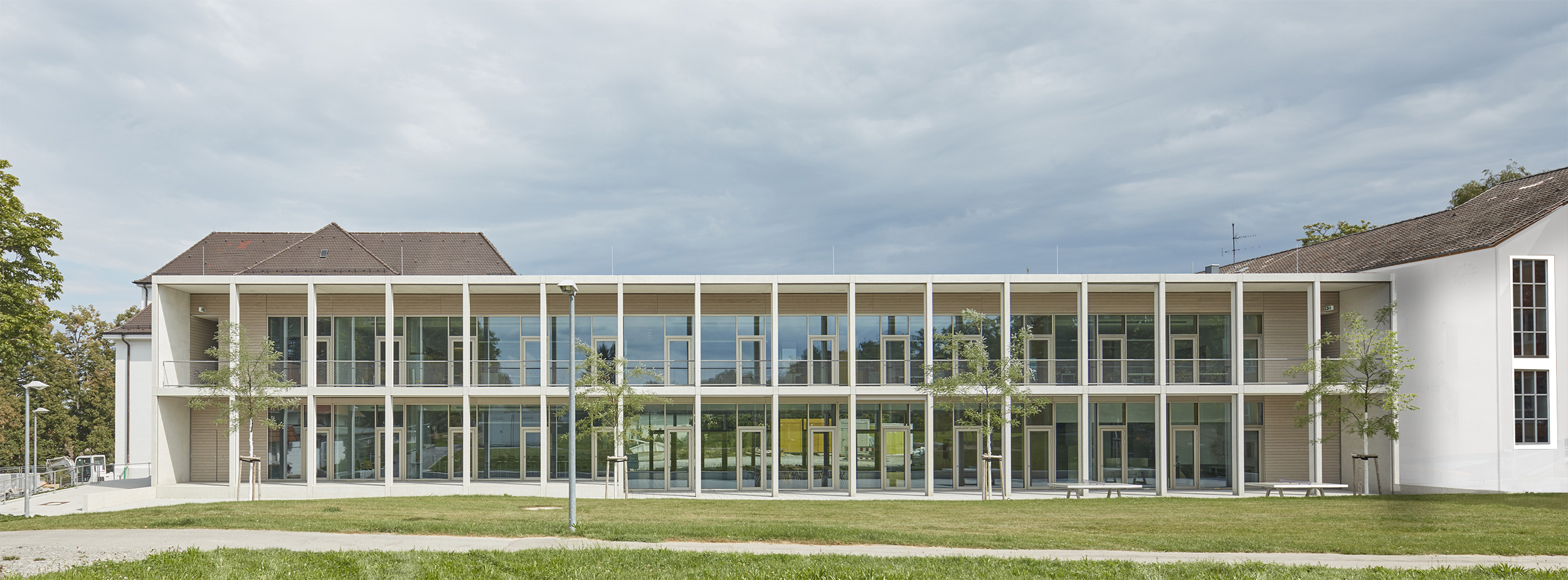 Ansicht West Erweiterungsbau August-Lämmle-Schule