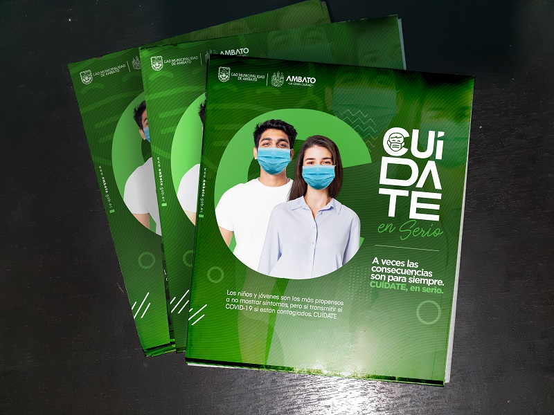 Coronaprävention in Ambato - Infoflyer
