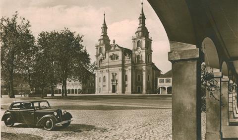 Altes Foto der Stadtkirche von Ludwigsburg