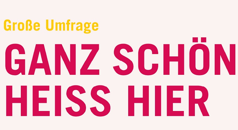 Teaser Onlineumfrage "Ganz schön heiß hier" Onlineumfrage "Ganz schön heiß hier" auf www.meinlb.de