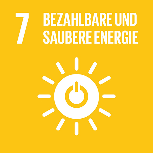 Logo SDG 7 SDG 7 - bezahlbare und saubere Energie