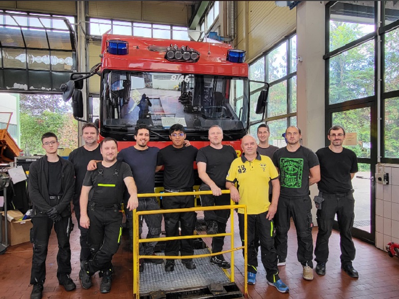 Praktikant aus Ambato bei der Feuerwehr Ludwigsburg