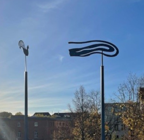 Der Wechsel des Künstlers Bernd Altenstein Der Wechsel - Nahaufnahme der Skulptur des Künstlers Bernd Altenstein