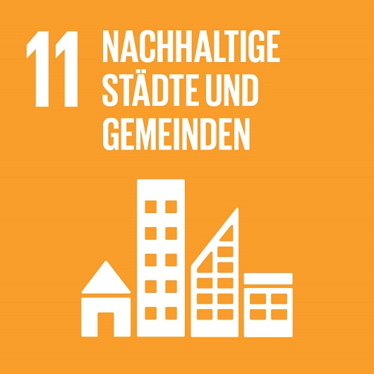 Logo SDG 11 SDG 11 - Nachhaltige Städte und Gemeinden