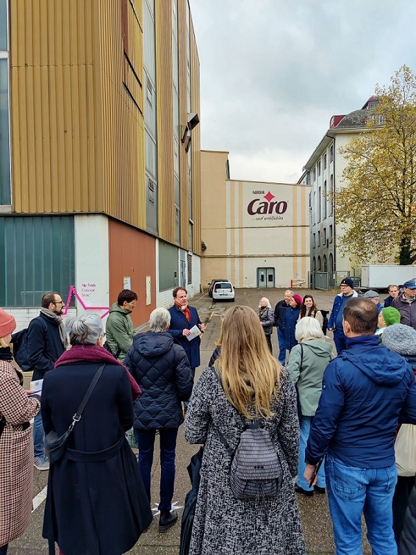 Oberbürgermeister empfängt Bürger*innen auf dem Franck-Areal